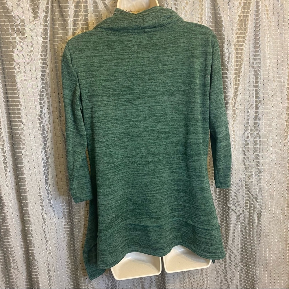 Coco Bianca Hunter Green Cowl Top Medium - Picture 2 of 5